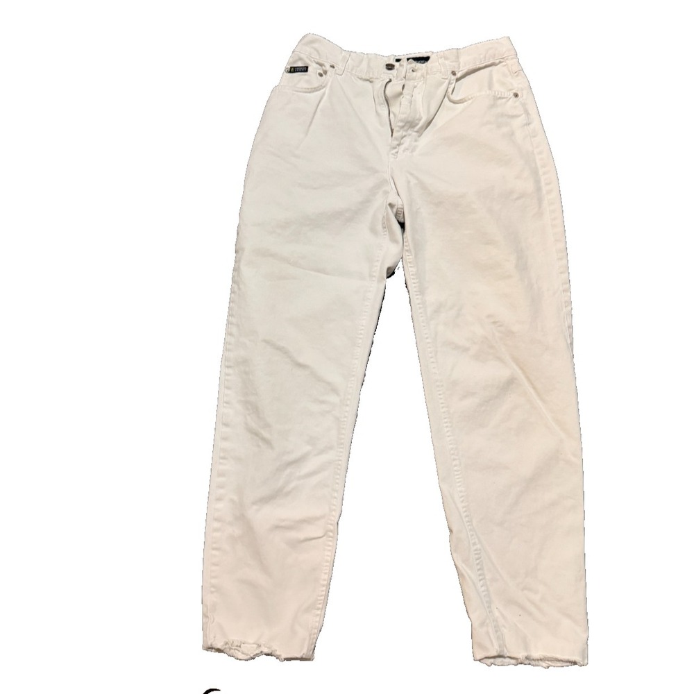 ESCADA Sport Denim Jeans White Size Euro 44 US Size 12 vintage - Broken zipper